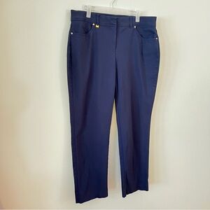 JM Collection Navy Straight Leg Pants